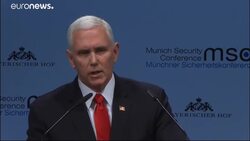 German Chancellor Merkel and US Vice-President Pence exchange words over Iran News Clip