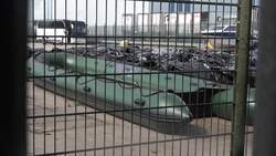 Border Force warehouse near Dover houses scores of dinghies siezed from people attempting to cross Channel News Clip