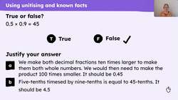 Multiply 1-digit numbers by decimals Instructional Video
