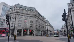 Shots of Oxford Street and Regent Street News Clip