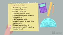 Physics Kinematics: Motion in a Straight Line - Graphical Vector Resolution Instructional Video