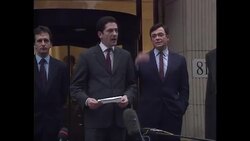 UK: Fraud trial of Ian Maxwell  and Kevin Maxwell archive News Clip