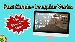 Past Simple ESL Game | Irregular Verbs | Fun Guessing Game Instructional Video