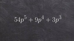 How to factor out a GCF from a polynomial to a higher order Instructional Video