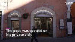 Pope Francis pays a rare visit to Rome record store, exits with classical vinyl News Clip