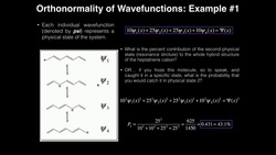 Postulates of Quantum Mechanics: Orthonormality & Basis Sets Instructional Video