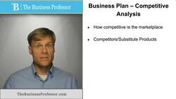 Competitive Analysis in a Business Plan Instructional Video