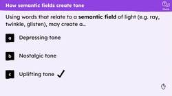 Using semantic fields to create a clear tone in dystopian writing Instructional Video