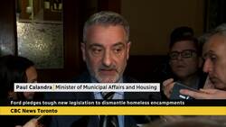Premier Ford vows new legislation to dismantle homeless encampments News Clip