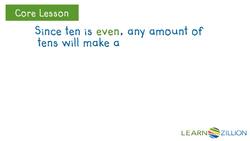 Identifying Even and Odd Numbers Using Number Patterns Instructional Video