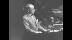 French delegation quits UN General Assembly over decision to place Algeria situation on agenda; Mohammed ben Arafa goes into exile News Clip