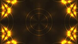 Beautiful abstract kaleidoscope - fractal golden light Stock Footage