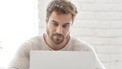 Online Video Chat, Talking with Client Stock Footage