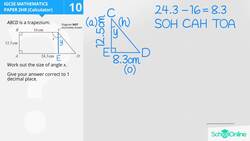 Trigonometry: Finding the Angle of a Trapezium Instructional Video