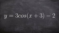 Learn How to Find the Amplitude, Period, Phase Shift and Vertical Translation of Cosine Instructional Video