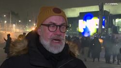 Finland: cars destroyed in Ukraine on display at Lux Light Festival News Clip
