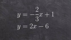 How to determine the solution of a system of equations by graphing Instructional Video