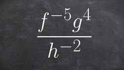 How do negative exponents simplify an expression Instructional Video