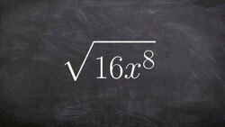 Simplifying a radical expression by using the product rule Instructional Video