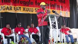 Ramaphosa addresses labour union May Day rally News Clip