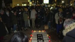 CLEAN : Calais locals hold vigil for victims of deadliest Channel migrant tragedy News Clip