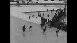 Speed skating international championship on Saranac Lake, NY News Clip