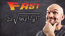 Simplify Radicals with Exponents FAST Instructional Video