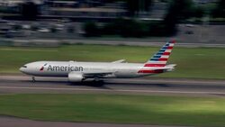 American Airlines Plane taking off from Heathrow News Clip