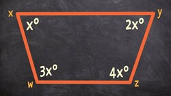 Using the sum of interior angles for a quadralateral to find the measure of each angle Instructional Video