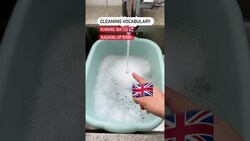 English Cleaning Vocabulary #shorts Instructional Video
