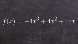 Using end behavior, zeros and the intermediate value theorem to graph a polynomial Instructional Video