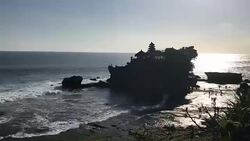 Tanah Lot Temple - Sunset Stock Footage