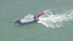 AT SEA: UK Border Force intercept Migrants attempting to cross the English Channel. News Clip