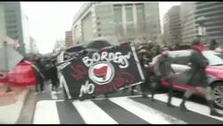 Rioters, police clash violently on Washington streets News Clip