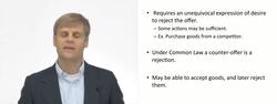 Rejecting a Contract Offer Instructional Video