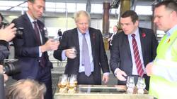 Boris Johnson visits Scottish distillery News Clip