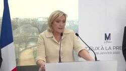 CLEAN : France's Le Pen distances herself from party's past 'provocations' News Clip