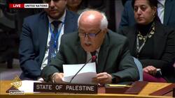 Palestinian envoy to the UN speaks at Security Council News Clip
