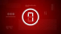 Countdown in modern 2d animation with digital and technological elements. Stock Footage