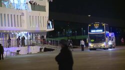 CLEAN : Passengers from COVID-19 hit cruise disembark at Montevideo port News Clip