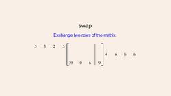 Algebra 53 - Elementary Row Operations Instructional Video
