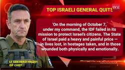 'Failed To Stop Hamas': Big Crisis In Israel As IDF Generals Including Chief Halevi Quit | Watch Instructional Video