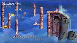 Rayman Origins Walkthrough 2-4: Skyward Sonata Instructional Video