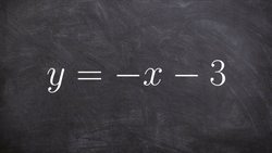 Graphing a linear equation in slope intercept form Instructional Video
