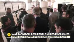 Syria clashes: More than 1,000 people killed in 2 days of clashes in Syria, war monitor says News Clip