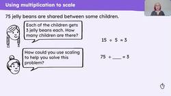 Explain the effect on the quotient when scaling the dividend and the divisor by the same amount Instructional Video