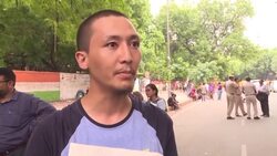 CLEAN : People gather in Delhi to protest Kashmir decision News Clip