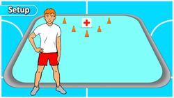Tip & tag warm-up game: 'Waspital' (K-6) | Teaching Fundamentals of PE Instructional Video