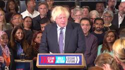 Cheers greet Boris Johnson’s appearance at Conservative campaign event - HD version News Clip