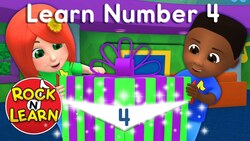Learn About the Number 4 Instructional Video